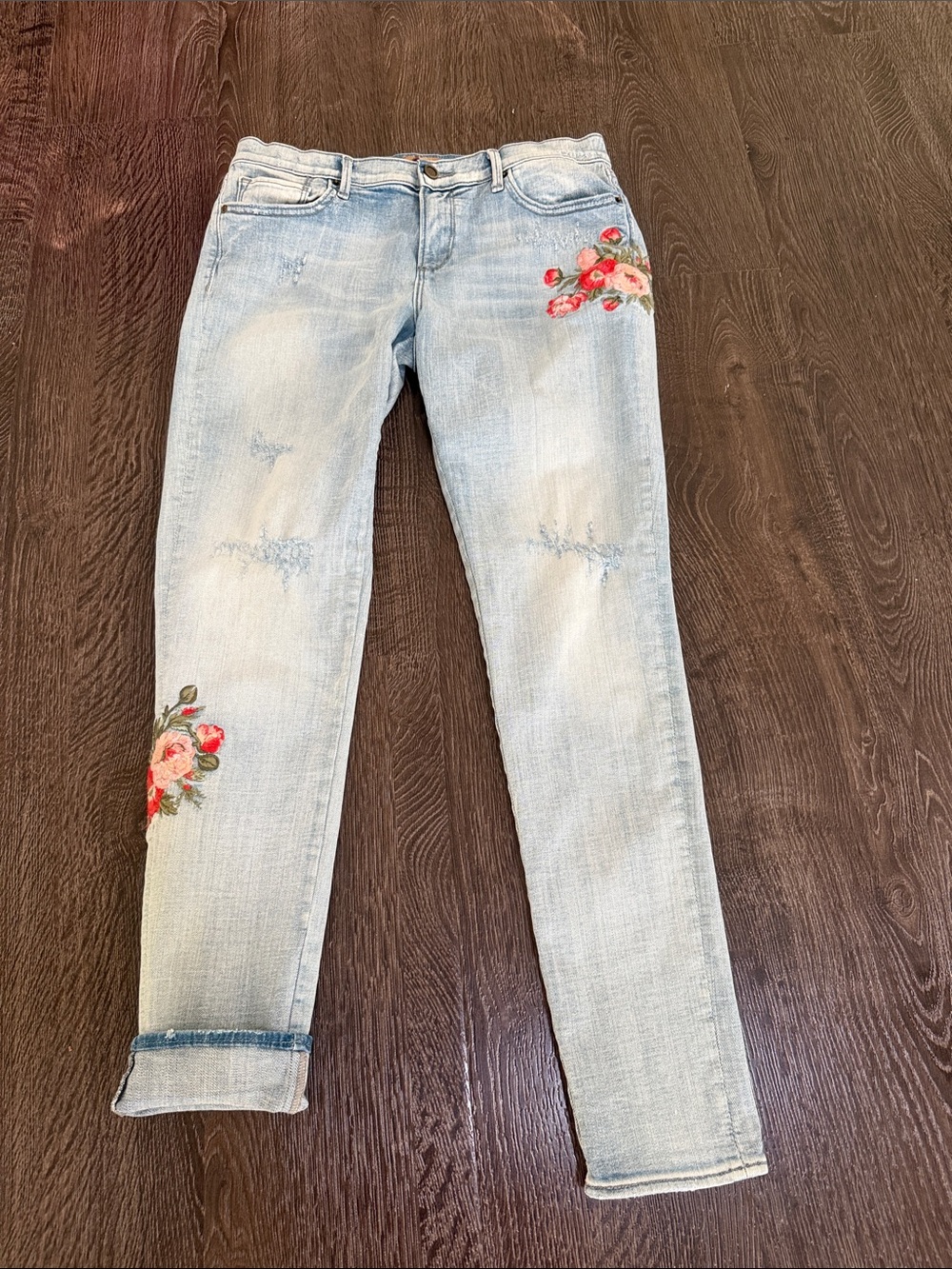 Driftwood Embroidered Jeans Size 27